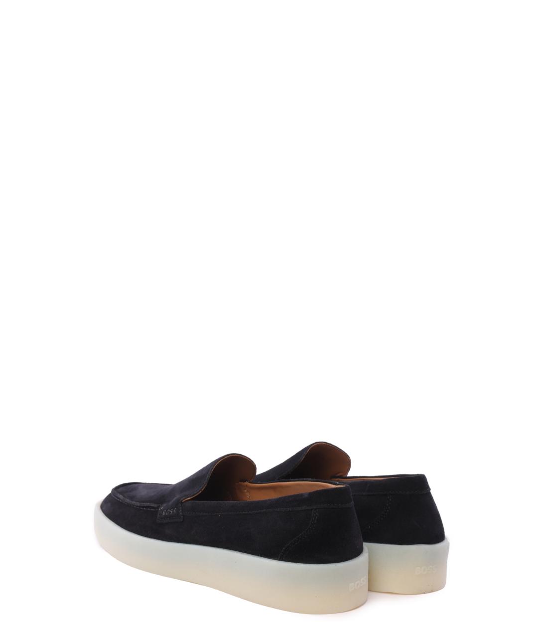 HUGO BOSS Черные замшевые лоферы, фото 3