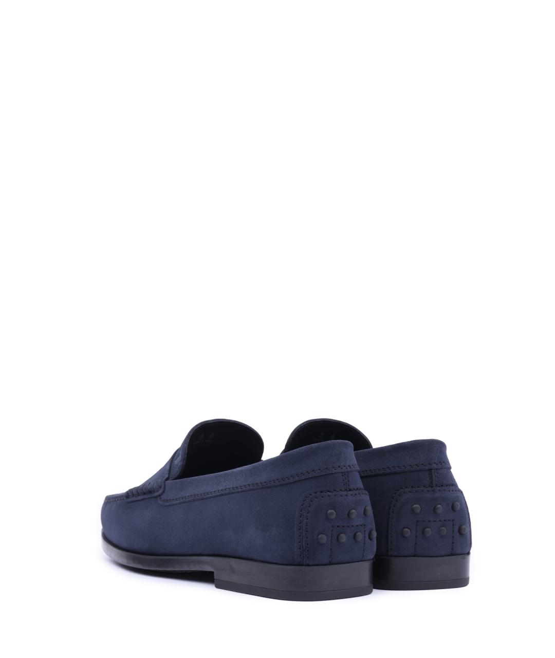 TOD'S Синие замшевые лоферы, фото 3