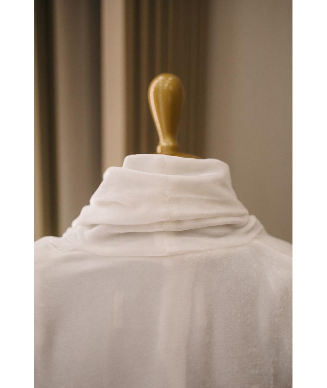 GENTRY PORTOFINO Белый вискозный жакет/пиджак, фото 5