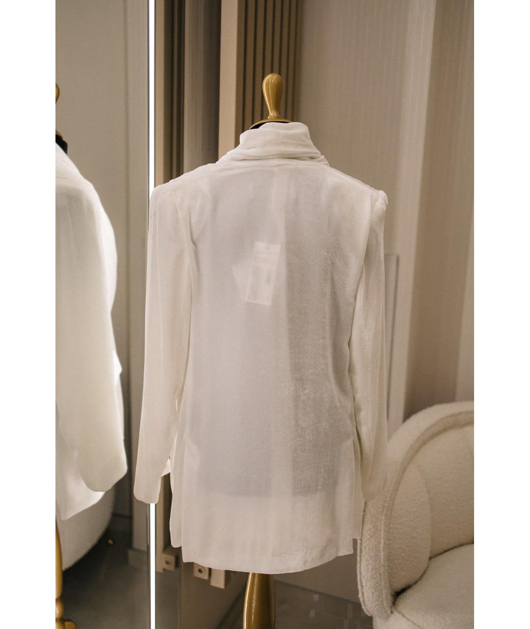 GENTRY PORTOFINO Белый вискозный жакет/пиджак, фото 2