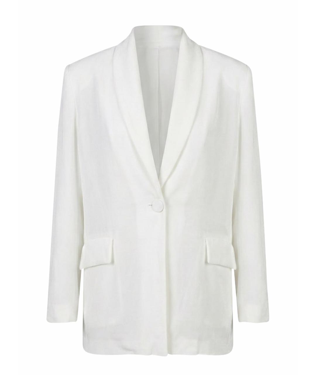 GENTRY PORTOFINO Белый вискозный жакет/пиджак, фото 1
