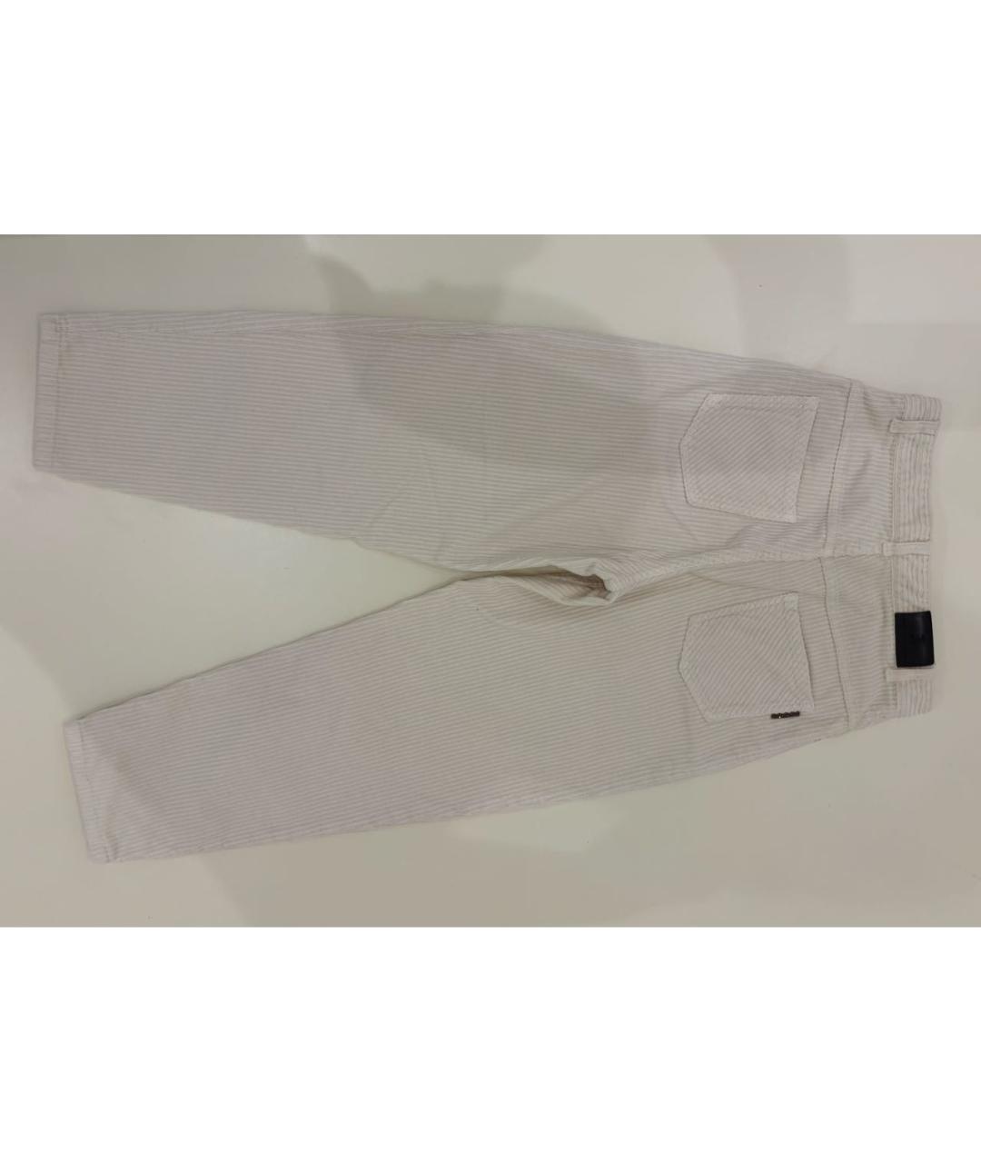 BRUNELLO CUCINELLI Бежевые хлопковые брюки и шорты, фото 2