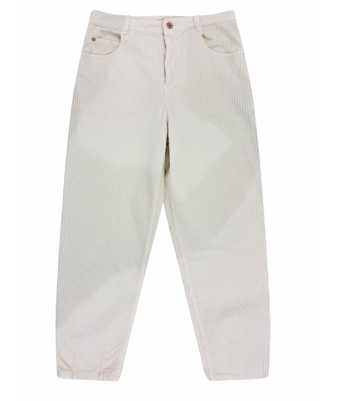 BRUNELLO CUCINELLI Бежевые хлопковые брюки и шорты, фото 1