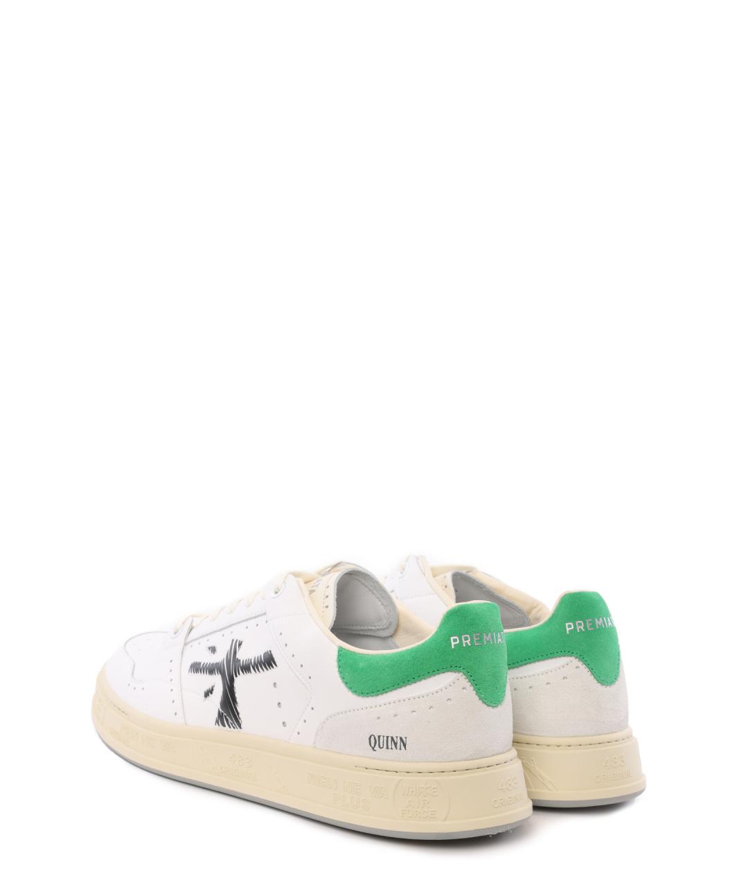 PREMIATA Белые кожаные низкие кроссовки / кеды, фото 3