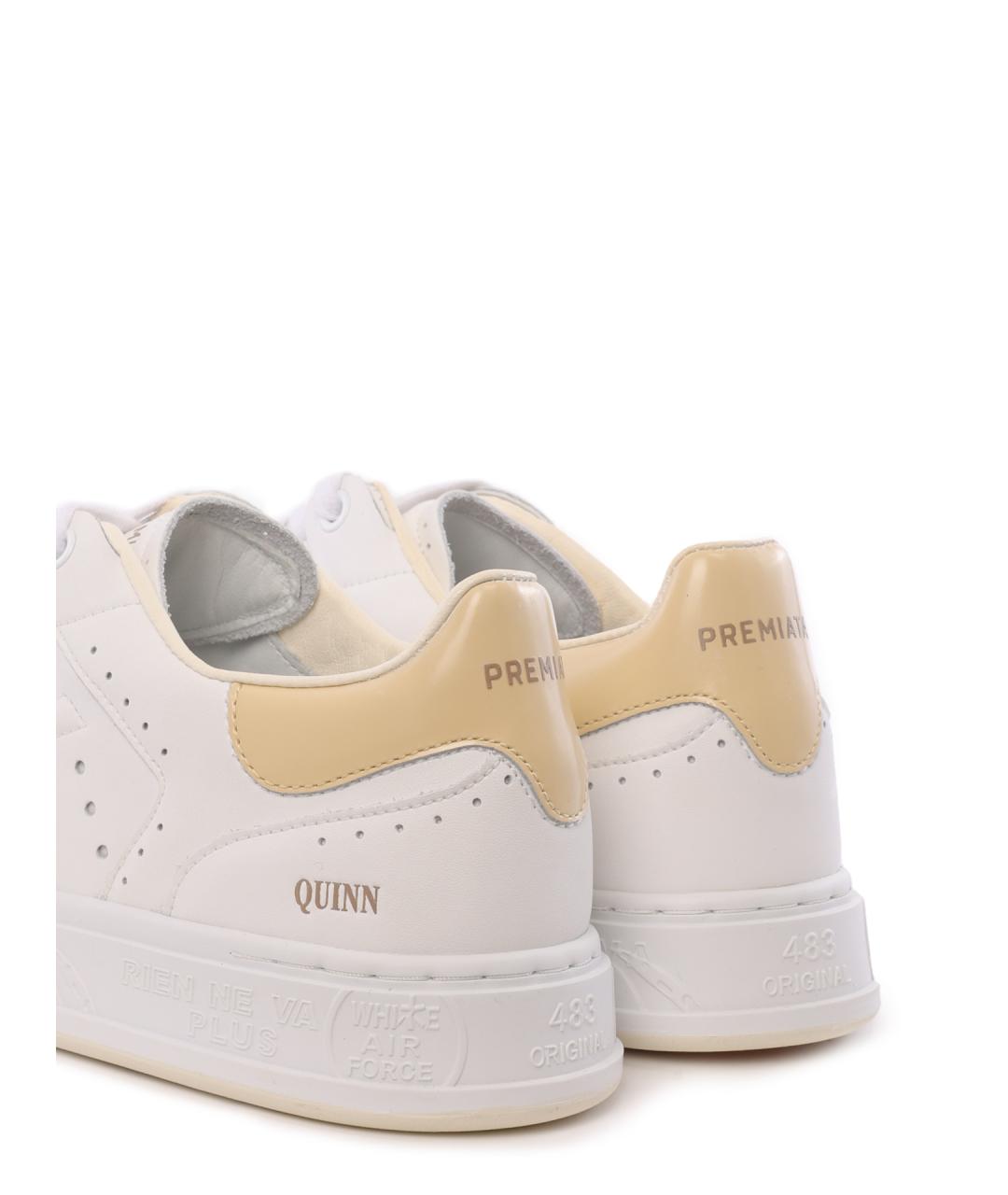 PREMIATA Бежевые кожаные кеды, фото 6