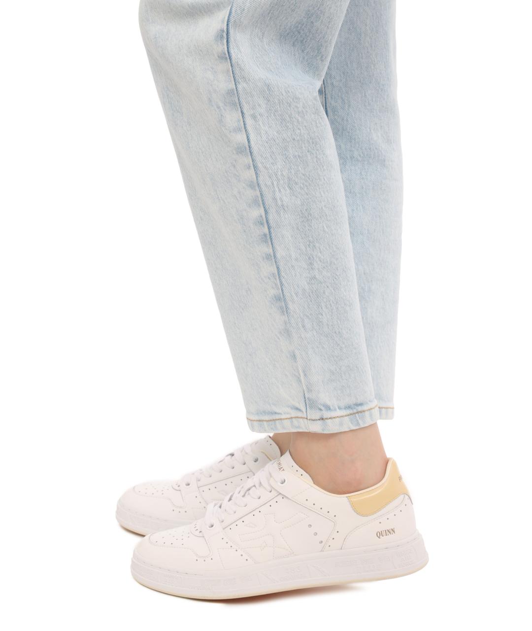 PREMIATA Бежевые кожаные кеды, фото 8