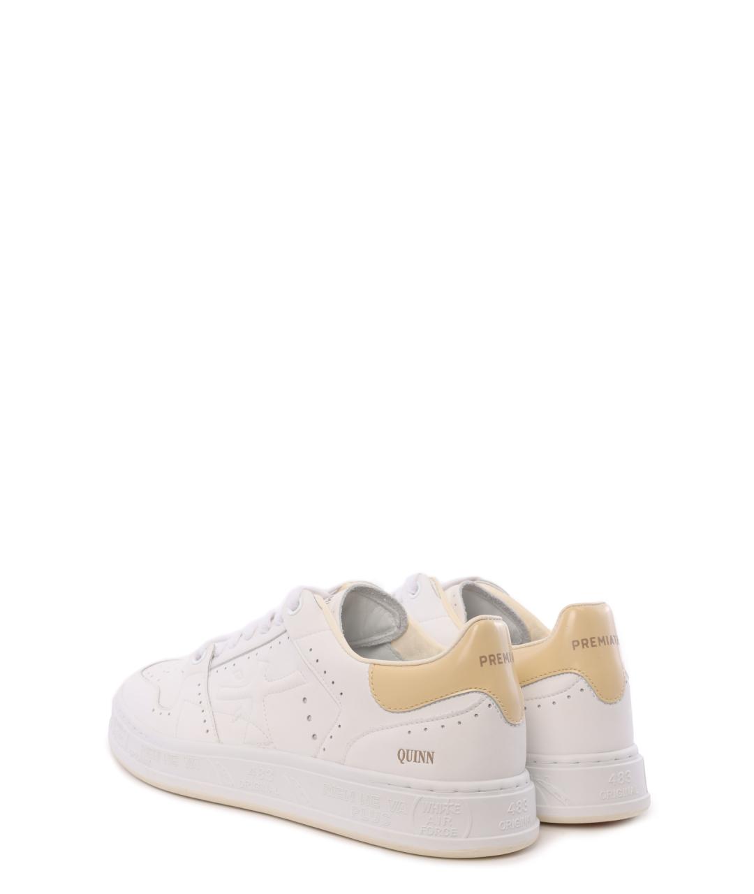 PREMIATA Бежевые кожаные кеды, фото 3