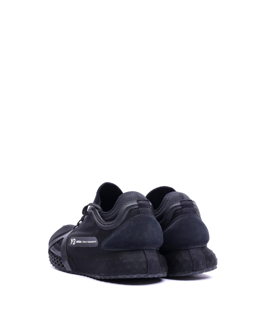 Y-3 Черные низкие кроссовки / кеды, фото 3