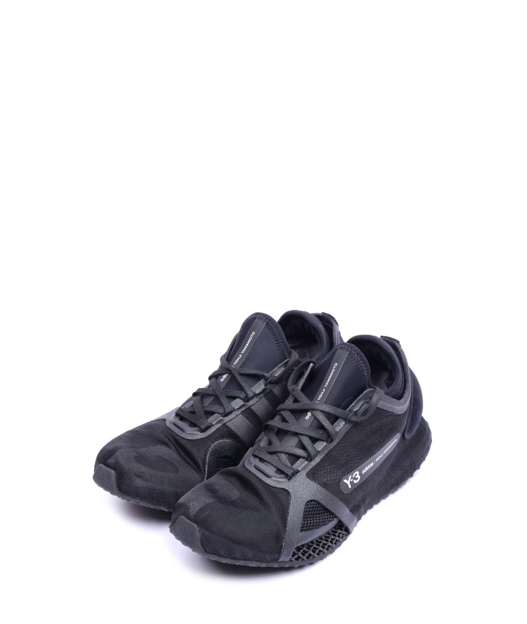 Y-3 Черные низкие кроссовки / кеды, фото 2