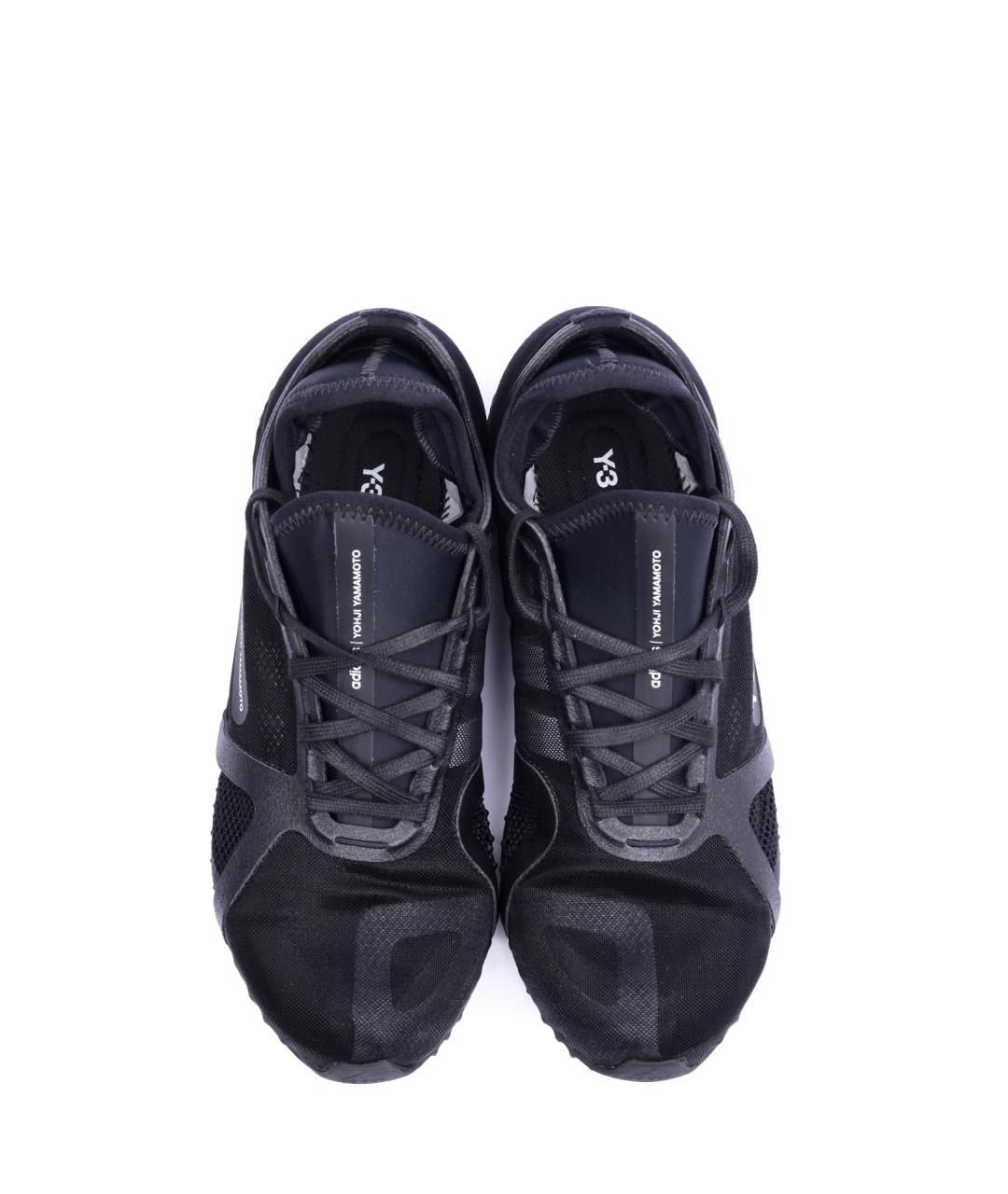 Y-3 Черные низкие кроссовки / кеды, фото 4