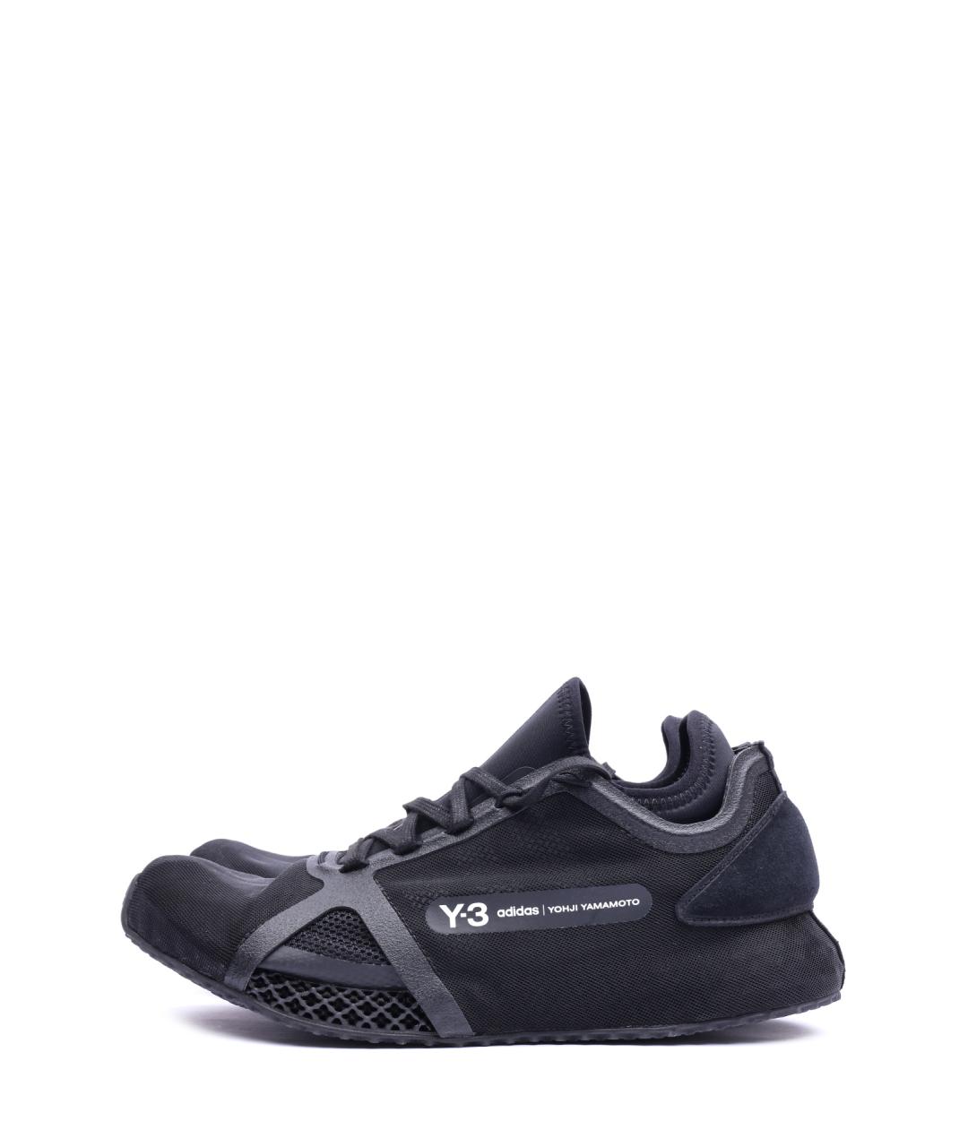 Y-3 Черные низкие кроссовки / кеды, фото 9