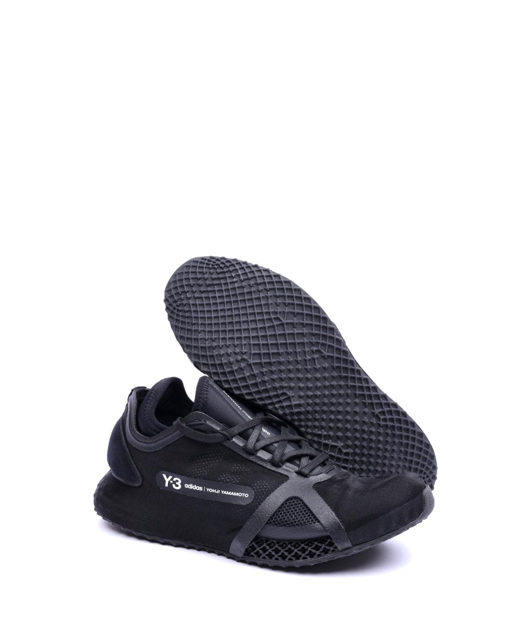 Y-3 Черные низкие кроссовки / кеды, фото 5