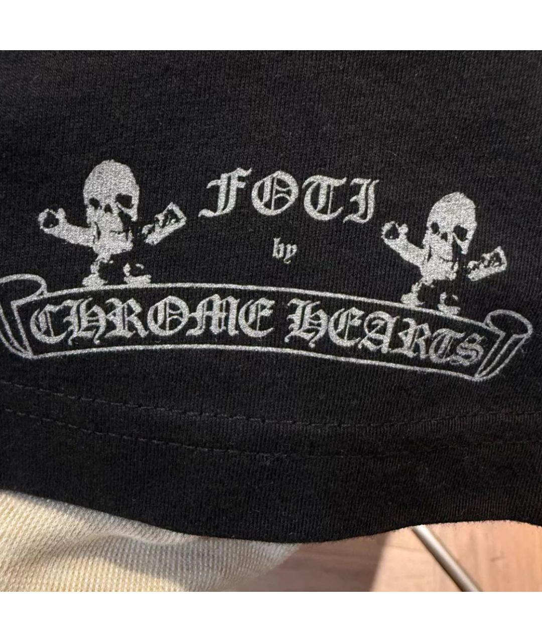CHROME HEARTS Черная футболка, фото 4