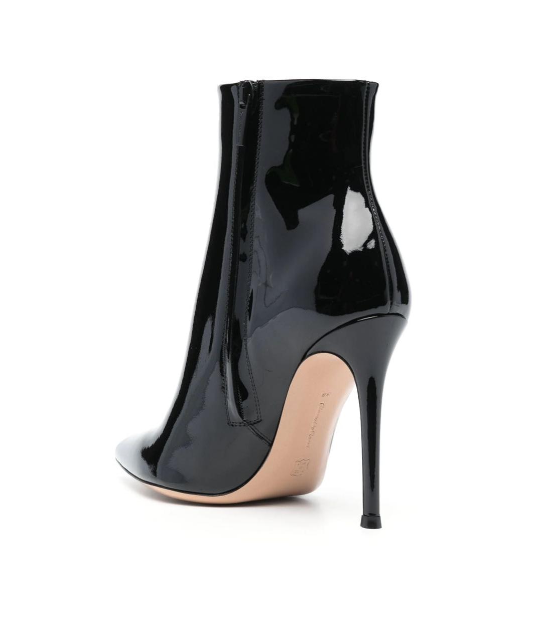 GIANVITO ROSSI Черные ботильоны из лакированной кожи, фото 2