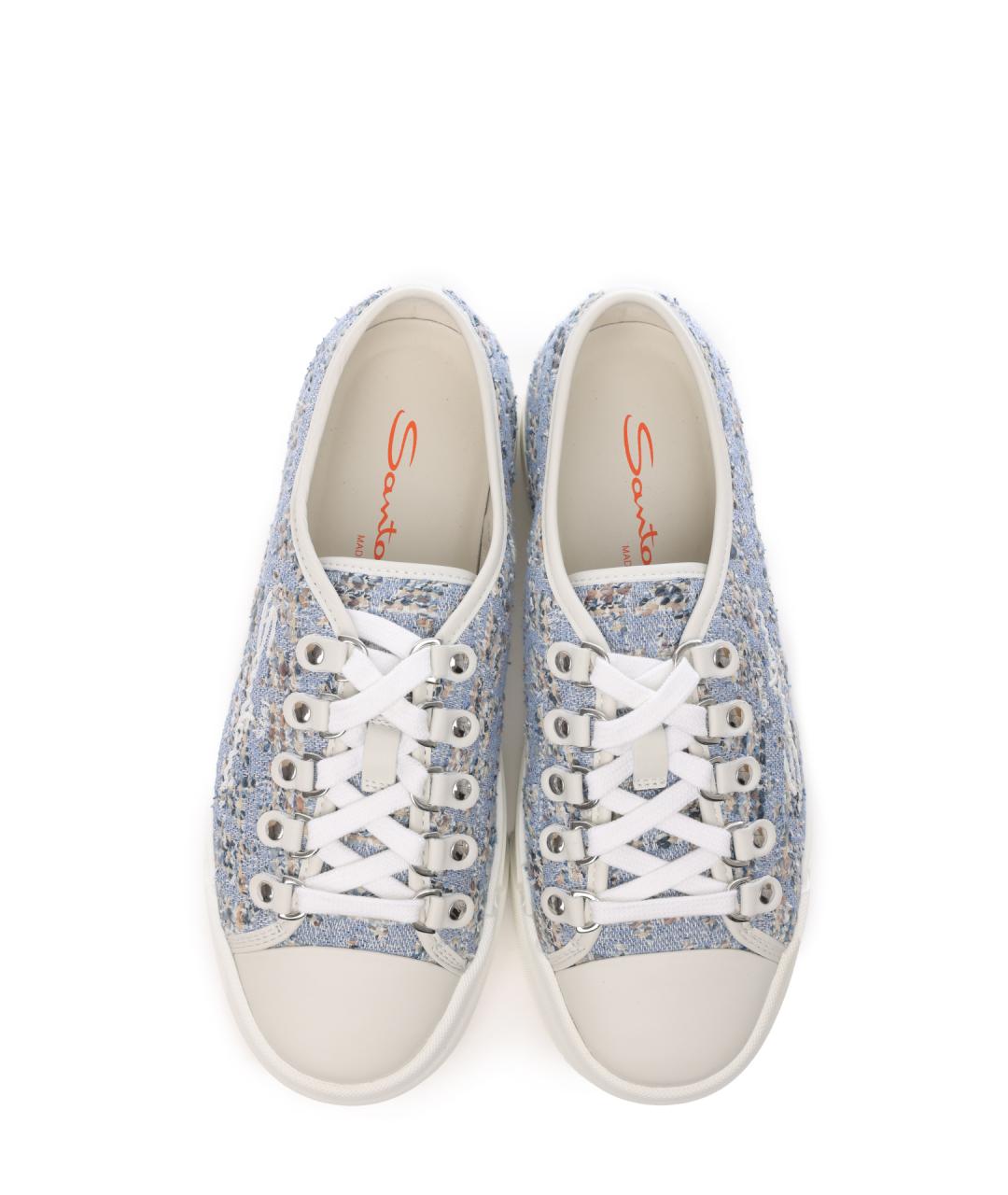 SANTONI Мульти текстильные кеды, фото 5