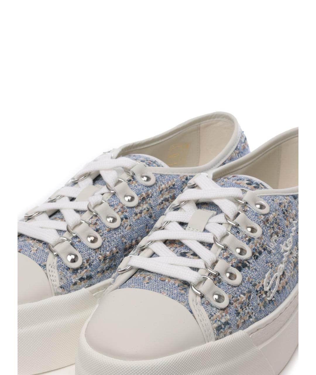 SANTONI Мульти текстильные кеды, фото 6