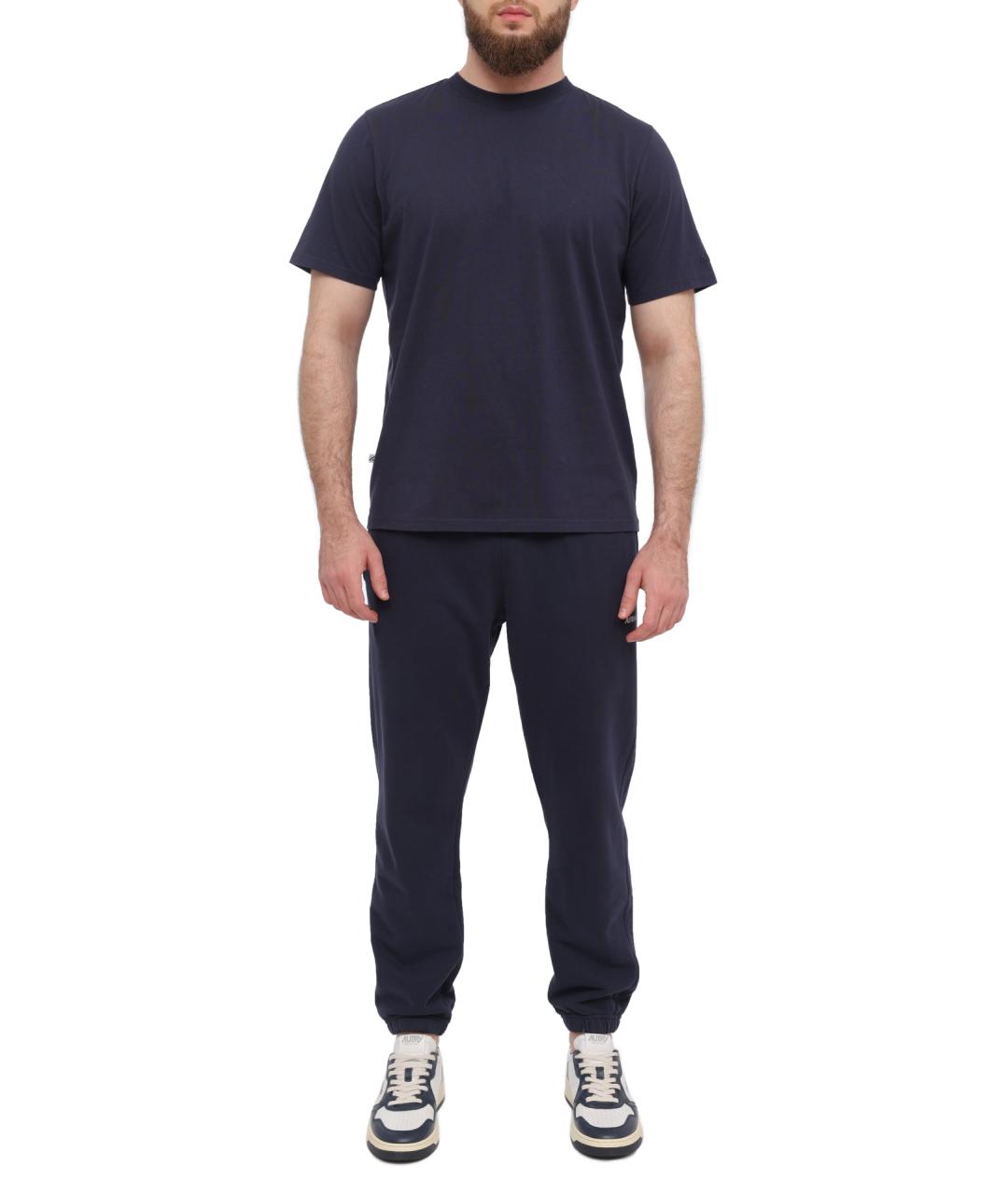 AUTRY Темно-синяя хлопковая футболка, фото 2