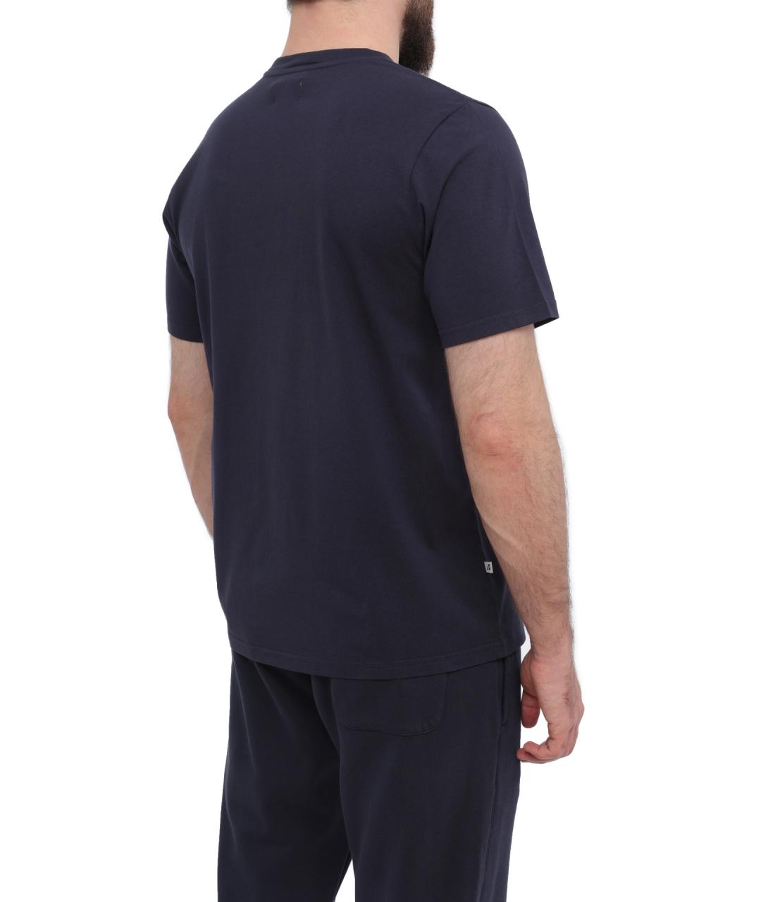 AUTRY Темно-синяя хлопковая футболка, фото 5