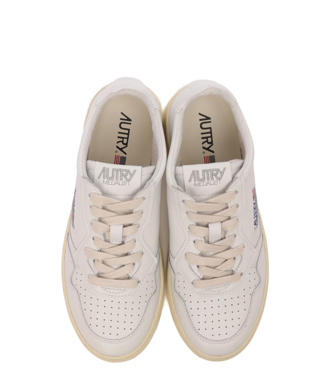 AUTRY Бежевые кожаные кеды, фото 4