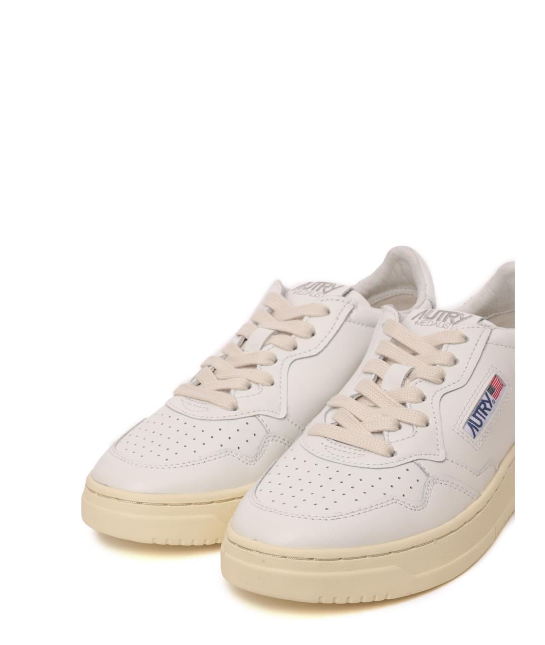 AUTRY Бежевые кожаные кеды, фото 6