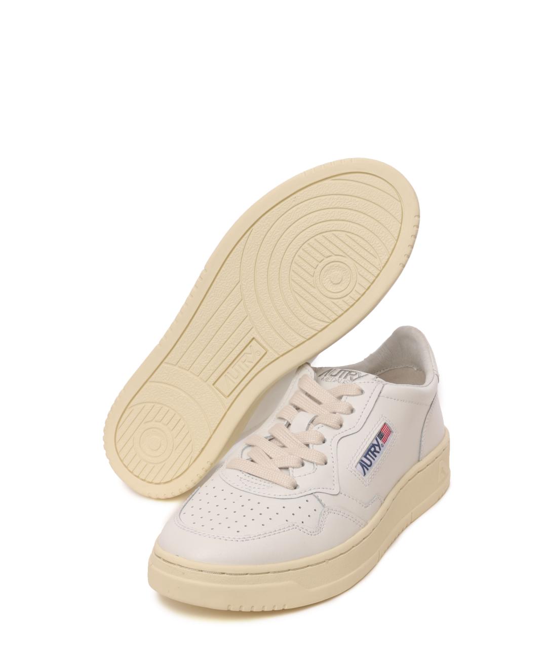 AUTRY Бежевые кожаные кеды, фото 5