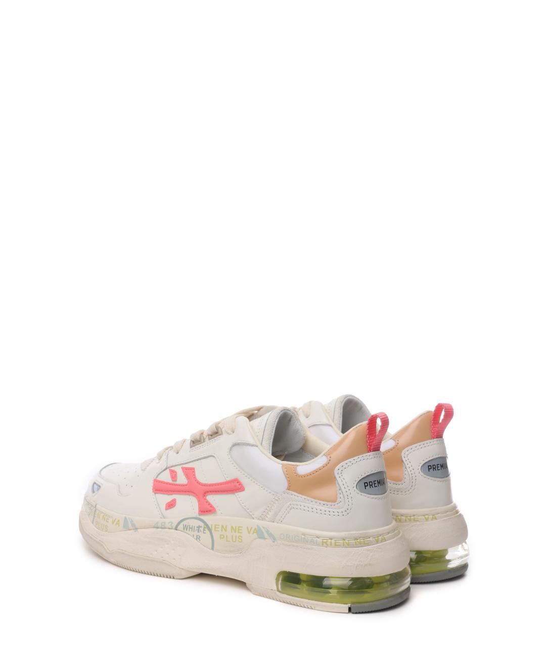 PREMIATA Белые кожаные кроссовки, фото 3