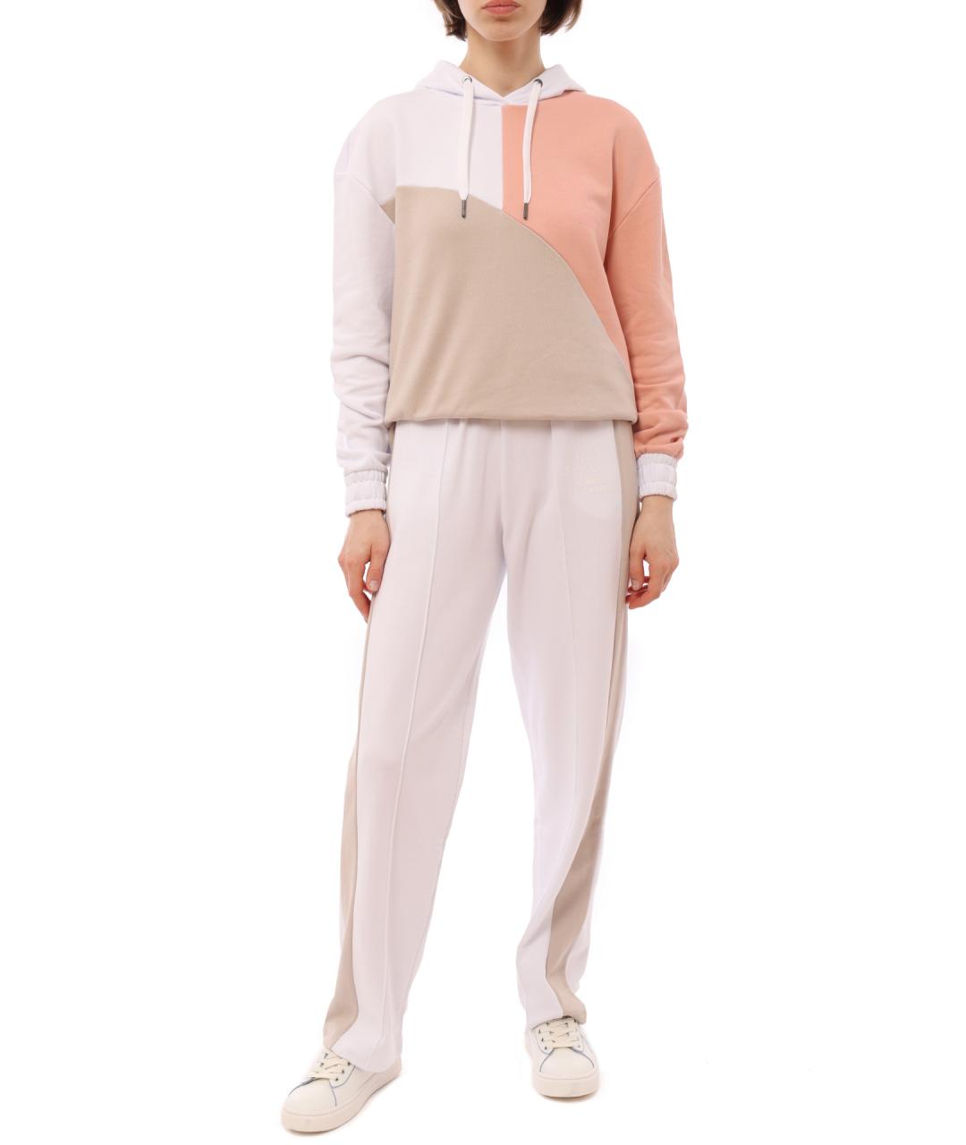 ARMANI EXCHANGE Белые хлопковые прямые брюки, фото 1