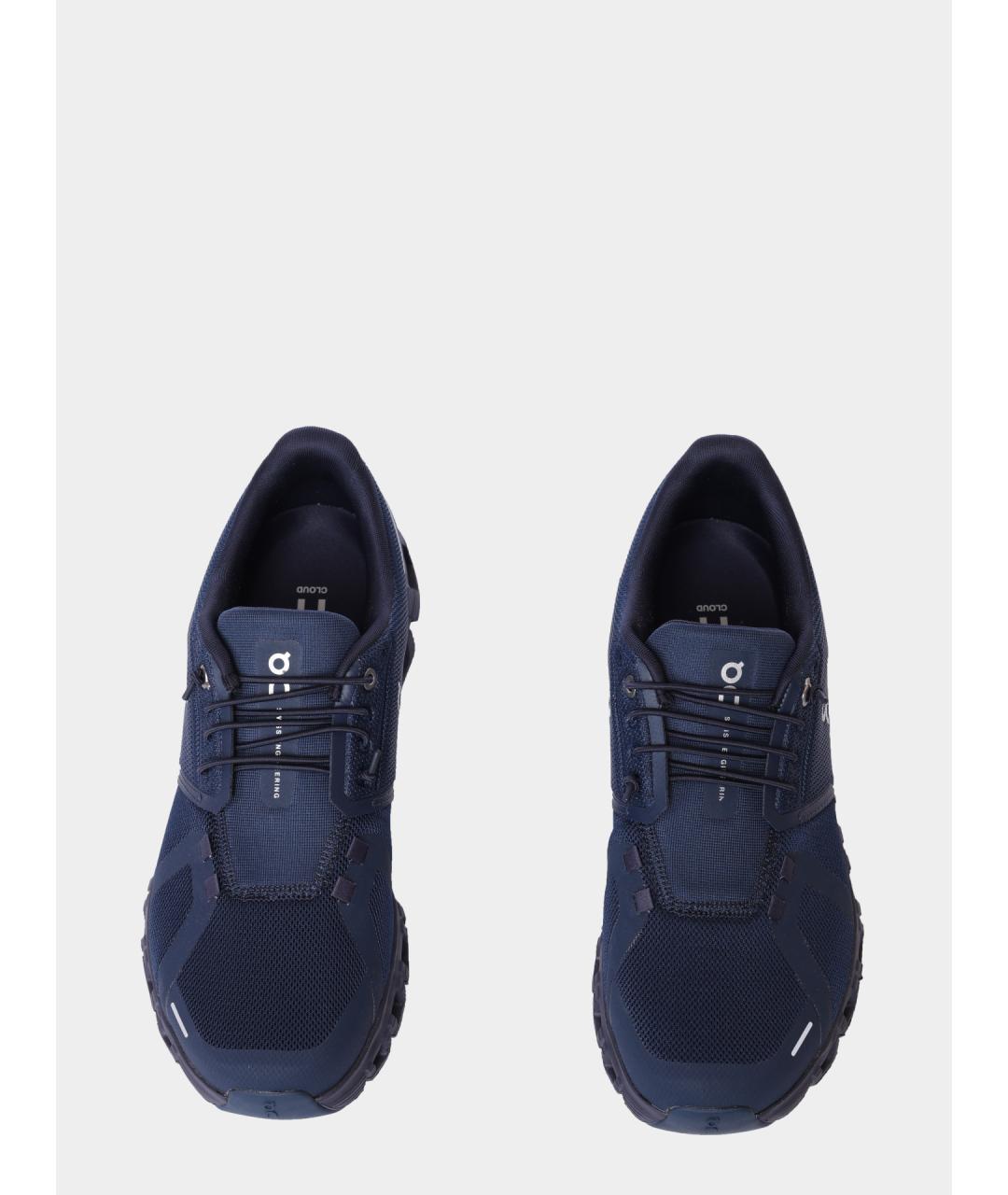 ON Синие текстильные высокие кроссовки / кеды, фото 3