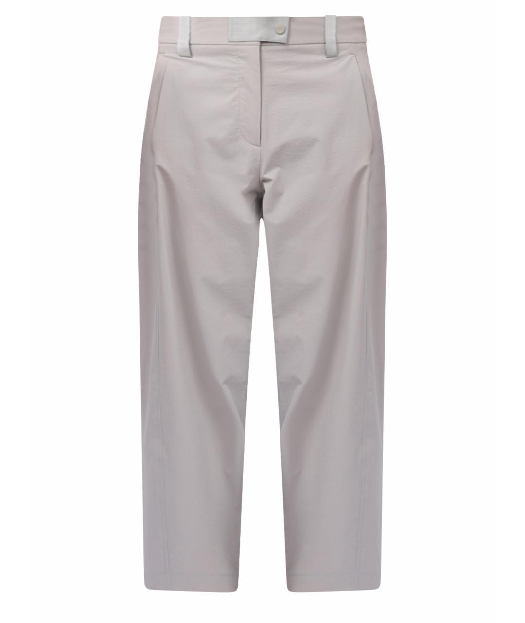 HERNO Серые прямые брюки, фото 1