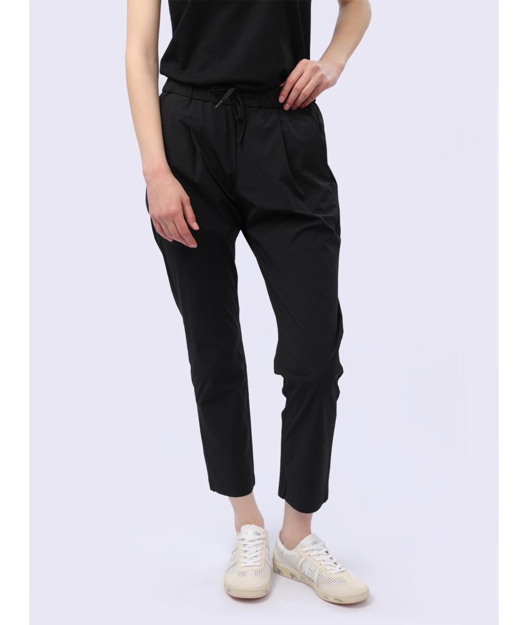 HERNO Черные прямые брюки, фото 6