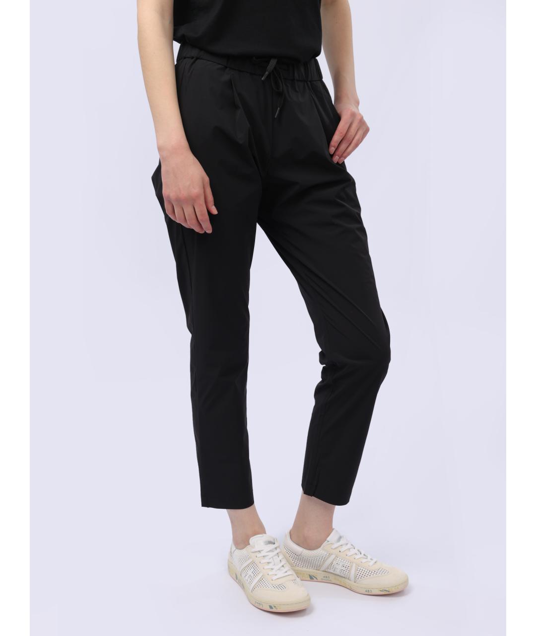 HERNO Черные прямые брюки, фото 2