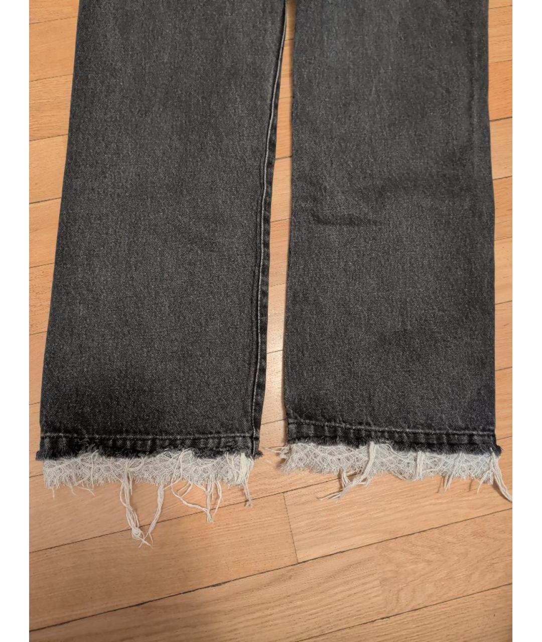 DIESEL Черные хлопковые прямые джинсы, фото 6