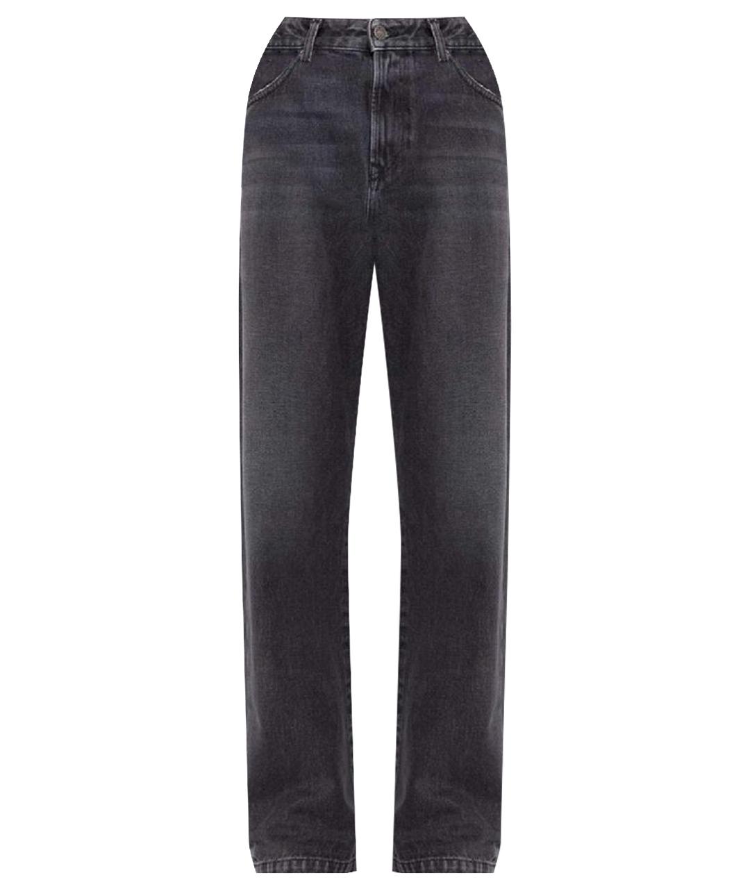DIESEL Черные хлопковые прямые джинсы, фото 1