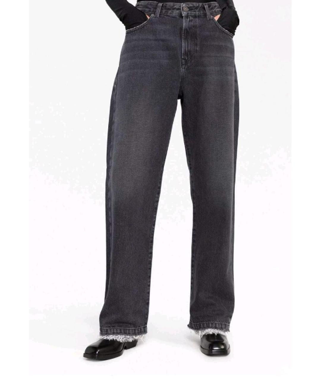 DIESEL Черные хлопковые прямые джинсы, фото 8