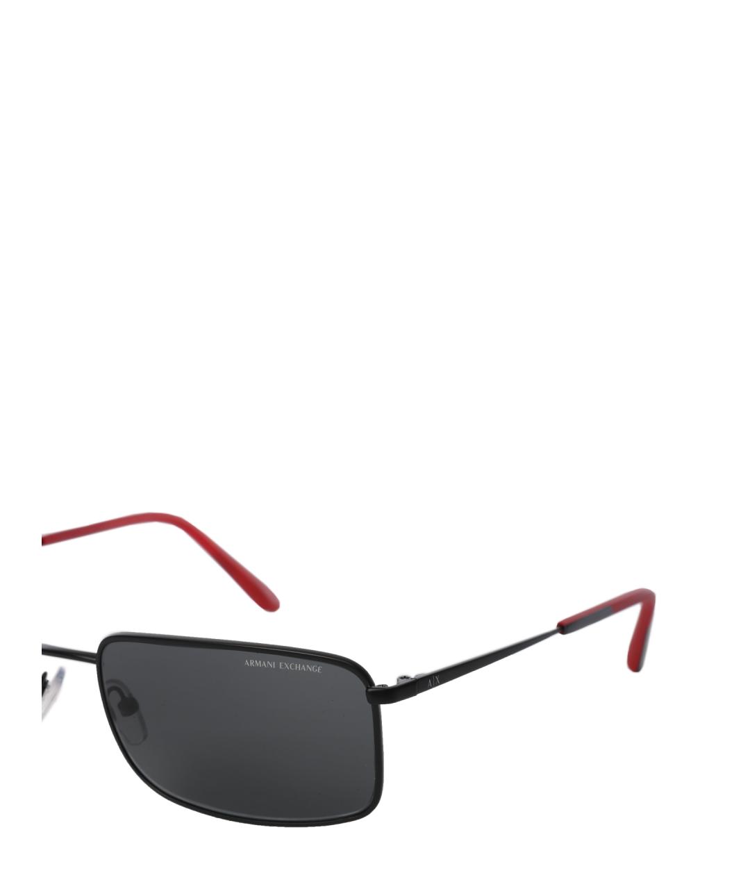ARMANI EXCHANGE Черные металлические солнцезащитные очки, фото 4