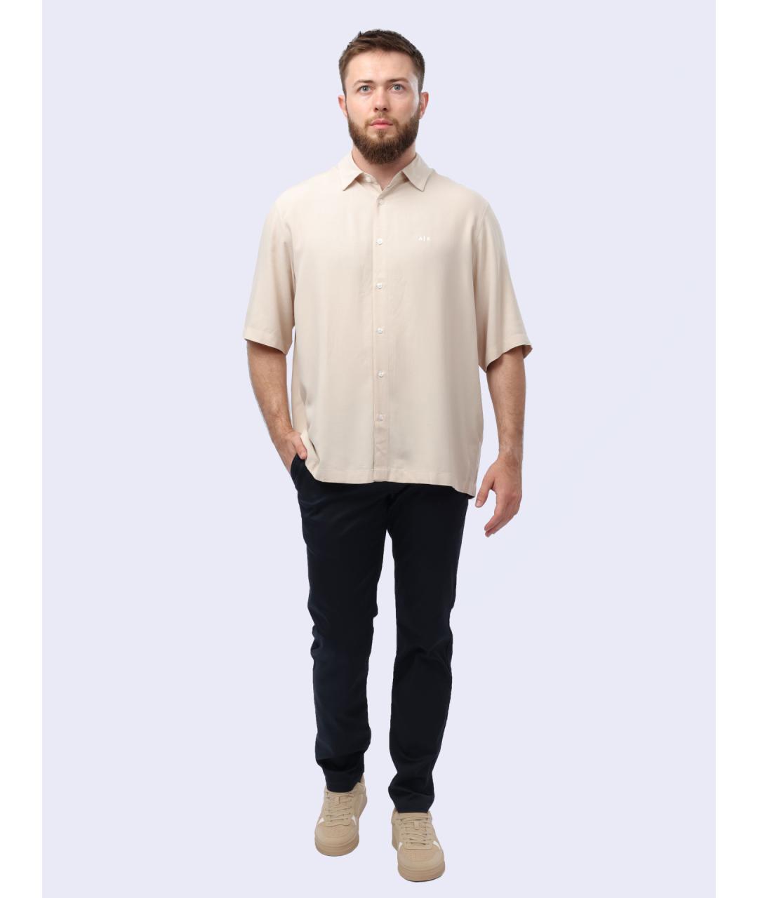 ARMANI EXCHANGE Бежевая классическая рубашка, фото 2