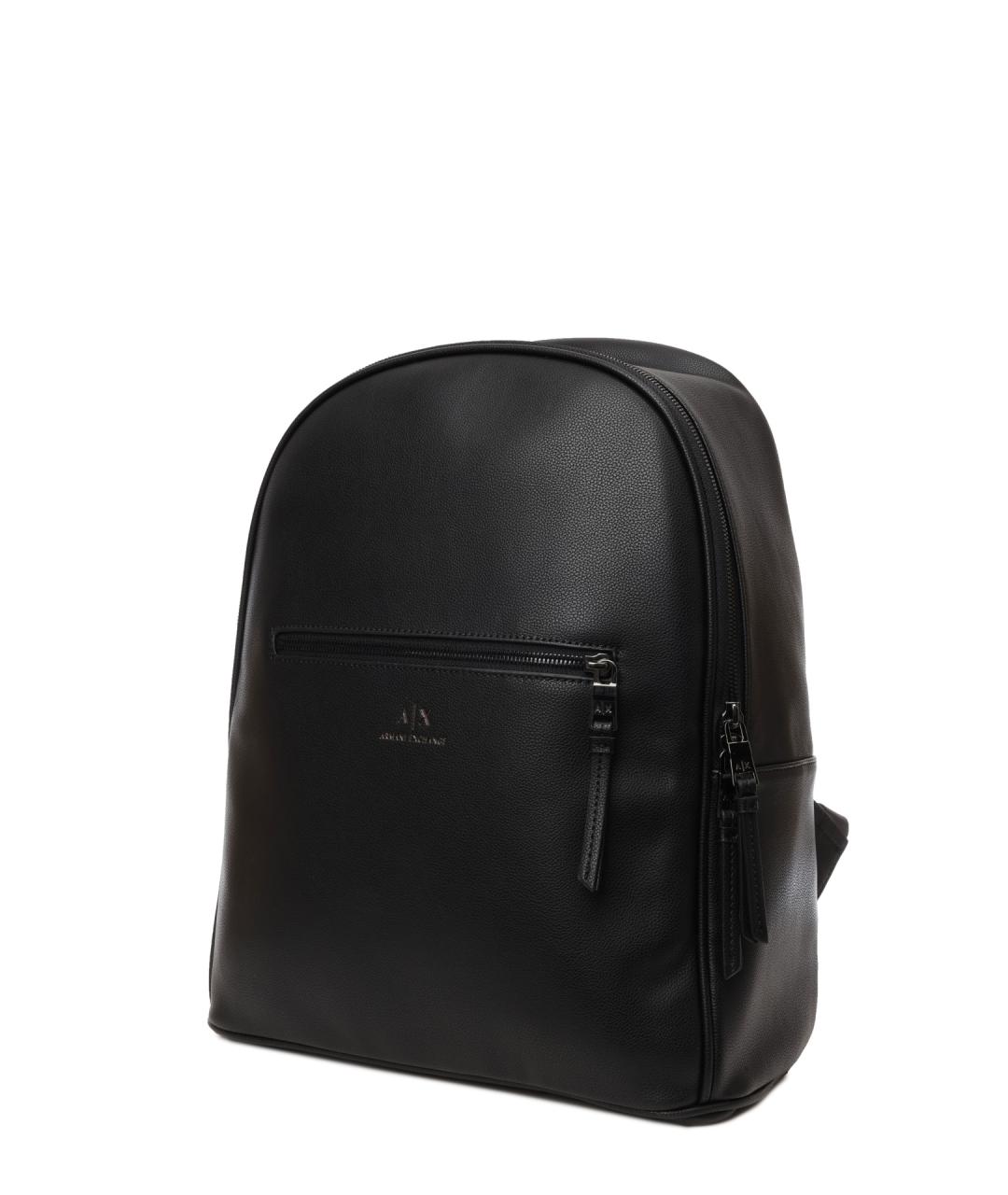 ARMANI EXCHANGE Черный рюкзак из искусственной кожи, фото 2