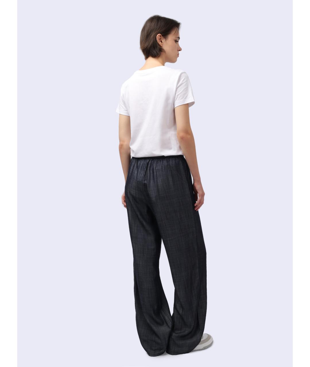 ARMANI EXCHANGE Синие хлопковые прямые брюки, фото 3