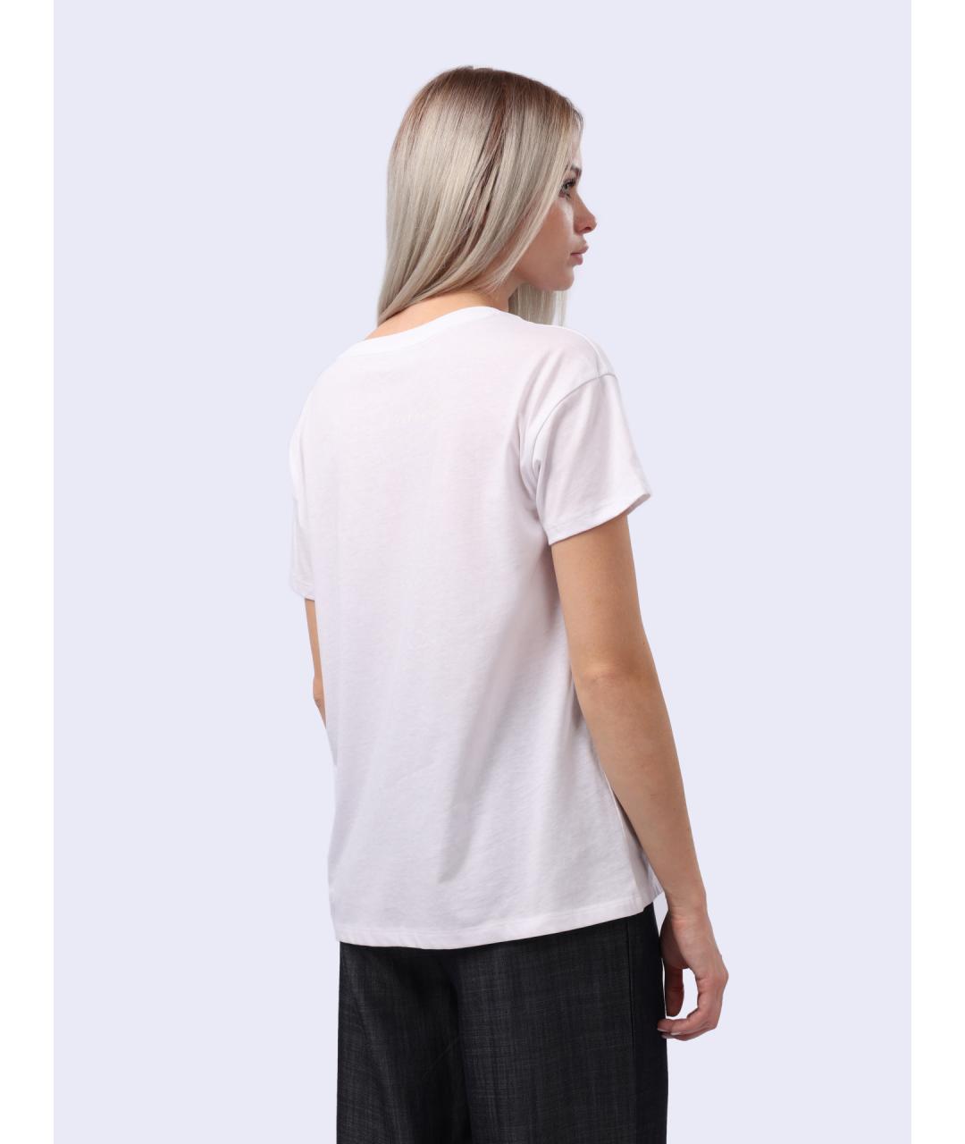 ARMANI EXCHANGE Белая хлопковая футболка, фото 4