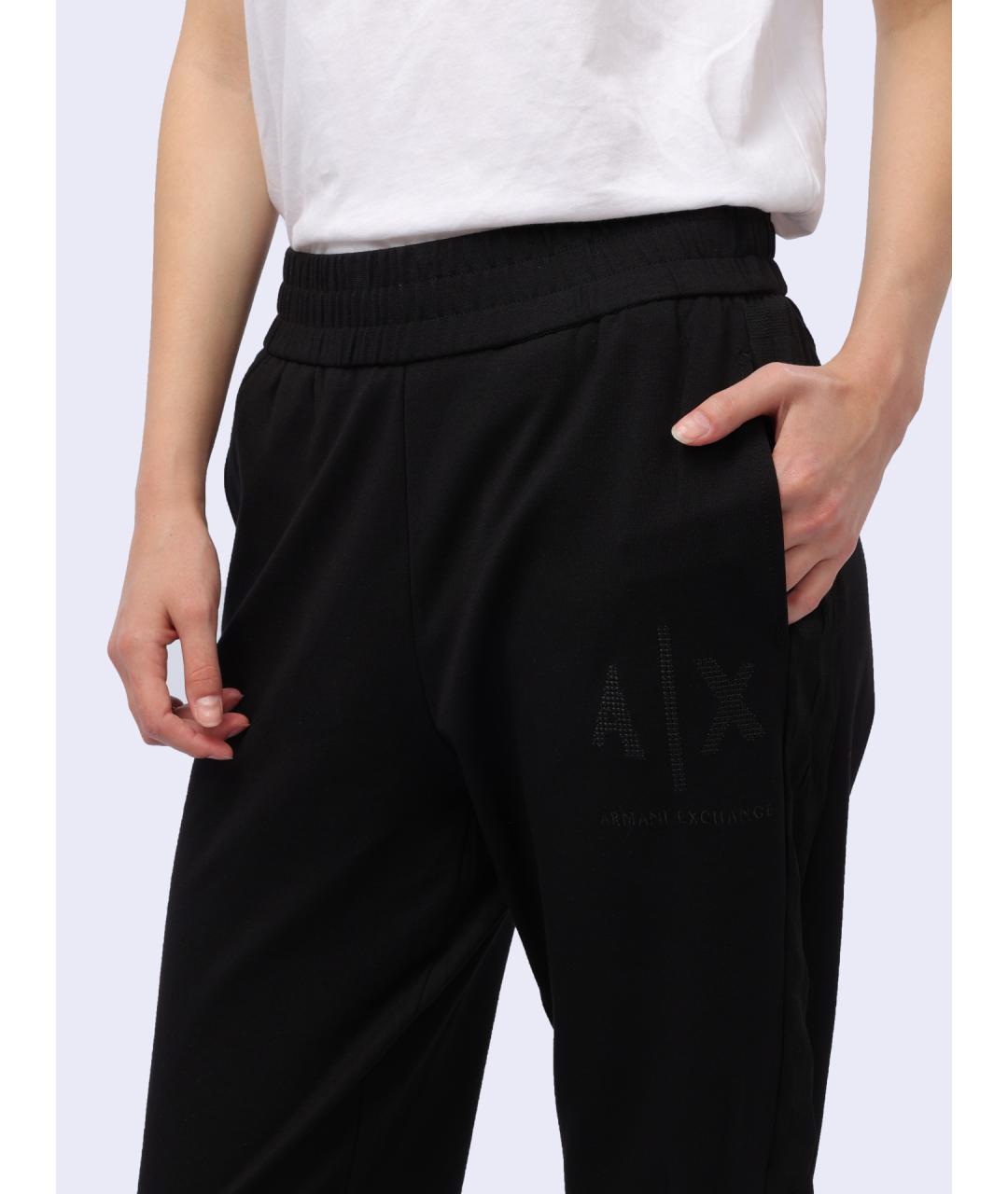 ARMANI EXCHANGE Черные прямые брюки, фото 3