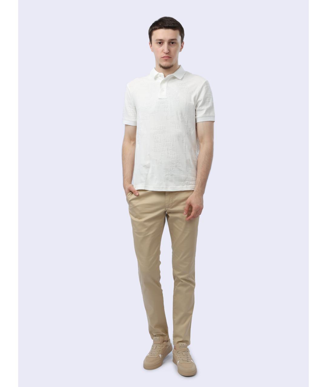 ARMANI EXCHANGE Белое поло с коротким рукавом, фото 2