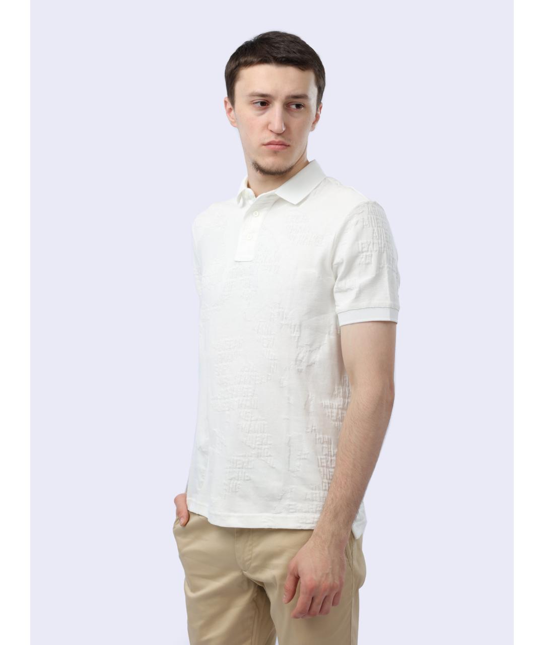 ARMANI EXCHANGE Белое поло с коротким рукавом, фото 3