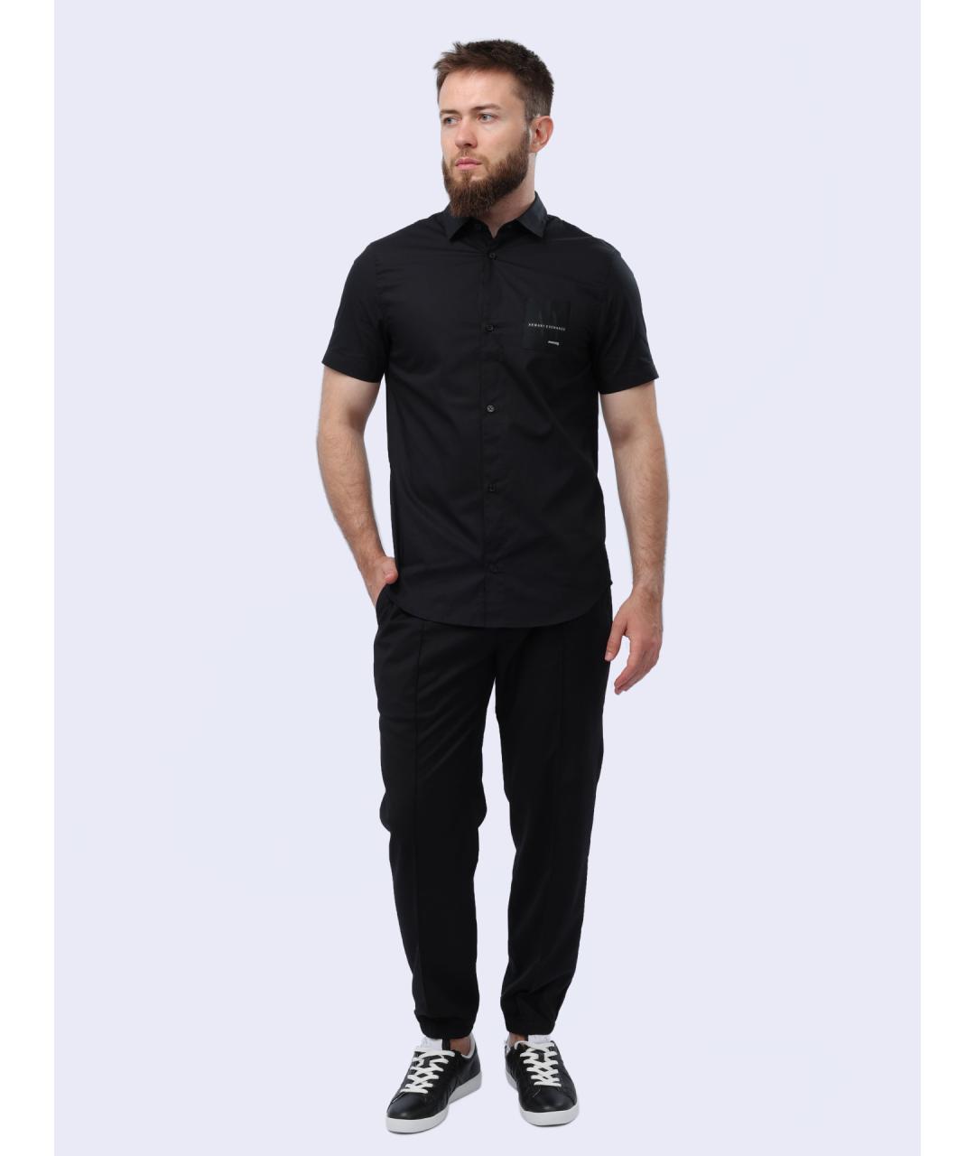 ARMANI EXCHANGE Черная кэжуал рубашка, фото 2