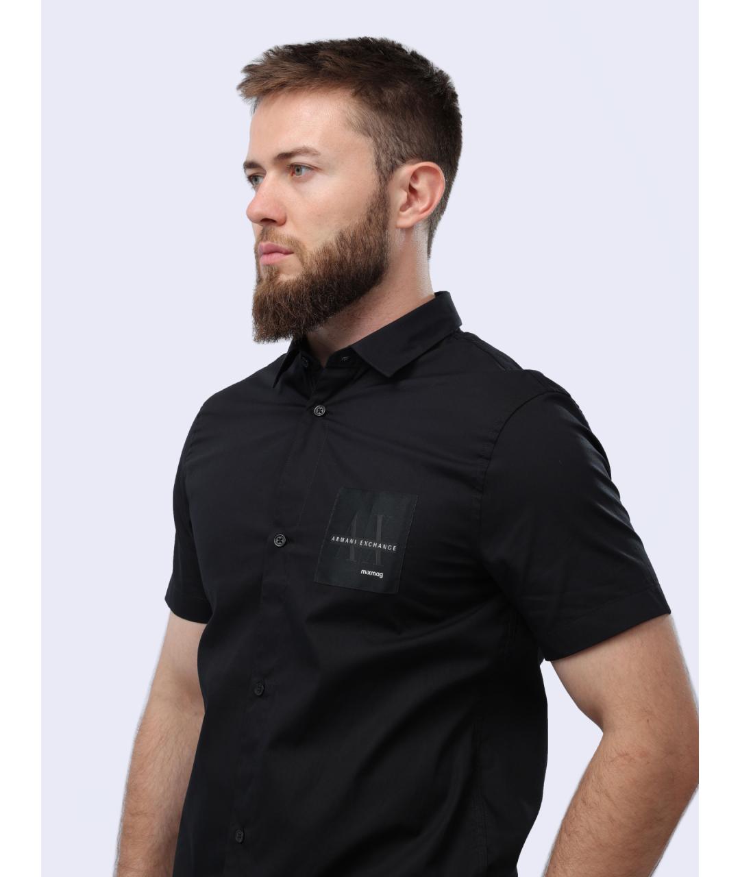 ARMANI EXCHANGE Черная кэжуал рубашка, фото 4