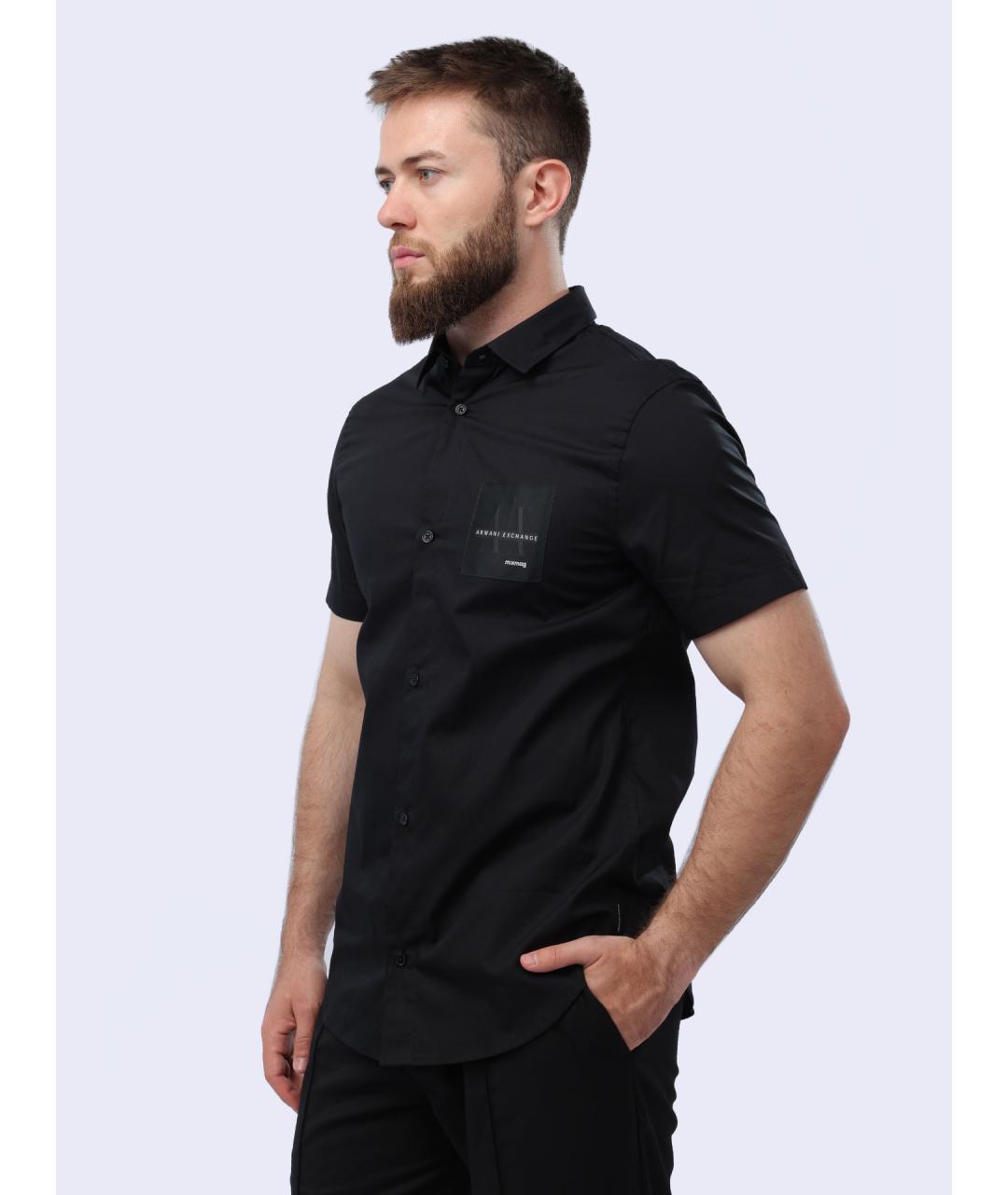 ARMANI EXCHANGE Черная кэжуал рубашка, фото 3