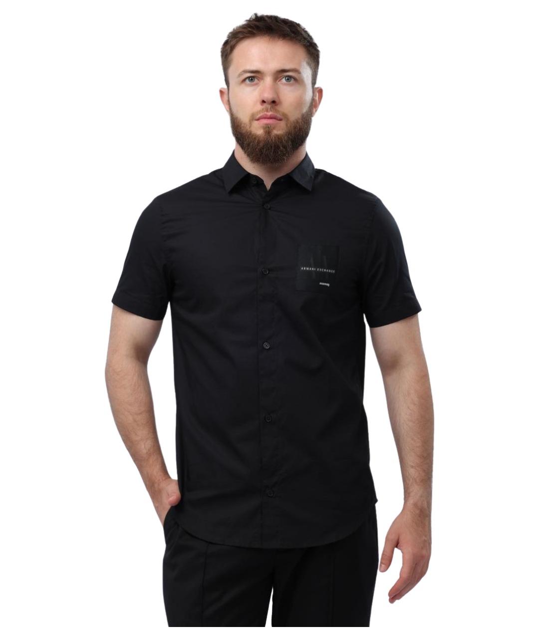 ARMANI EXCHANGE Черная кэжуал рубашка, фото 1
