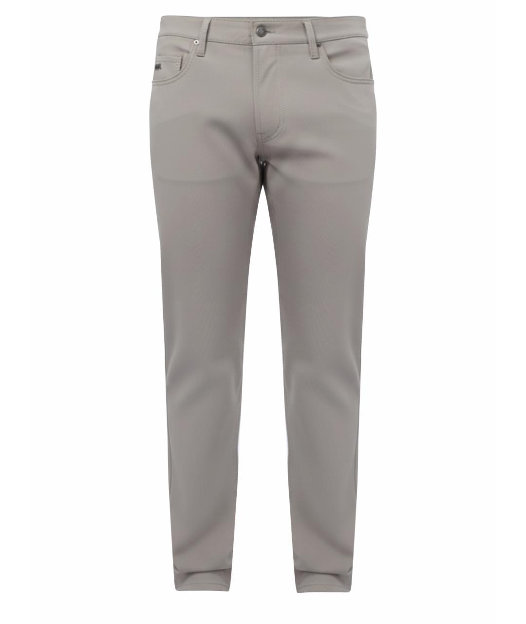 EMPORIO ARMANI Серые хлопковые прямые джинсы, фото 1