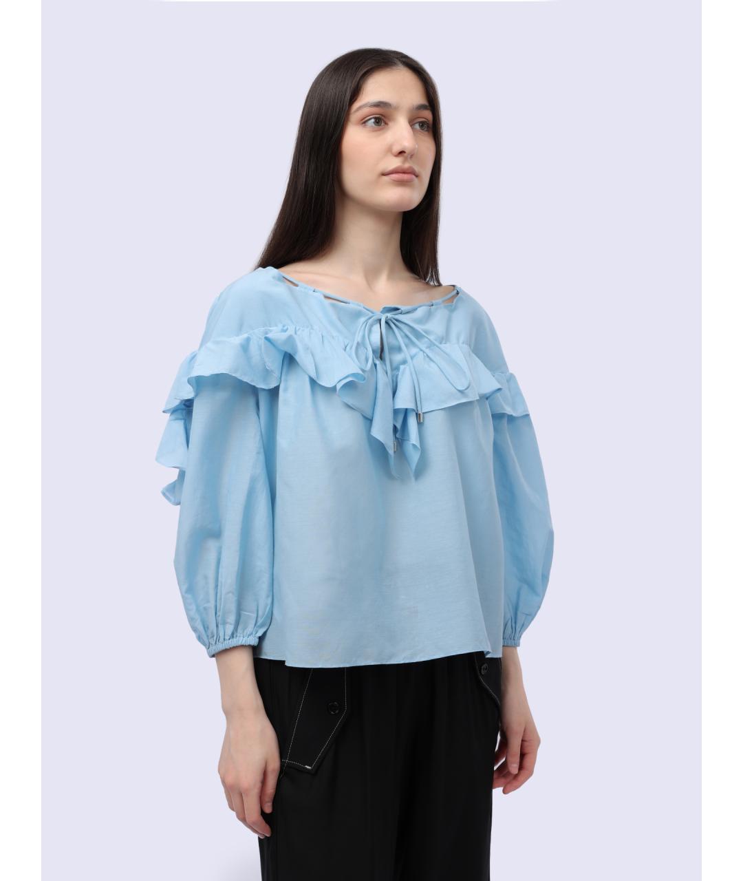 PINKO Голубая блузы, фото 7