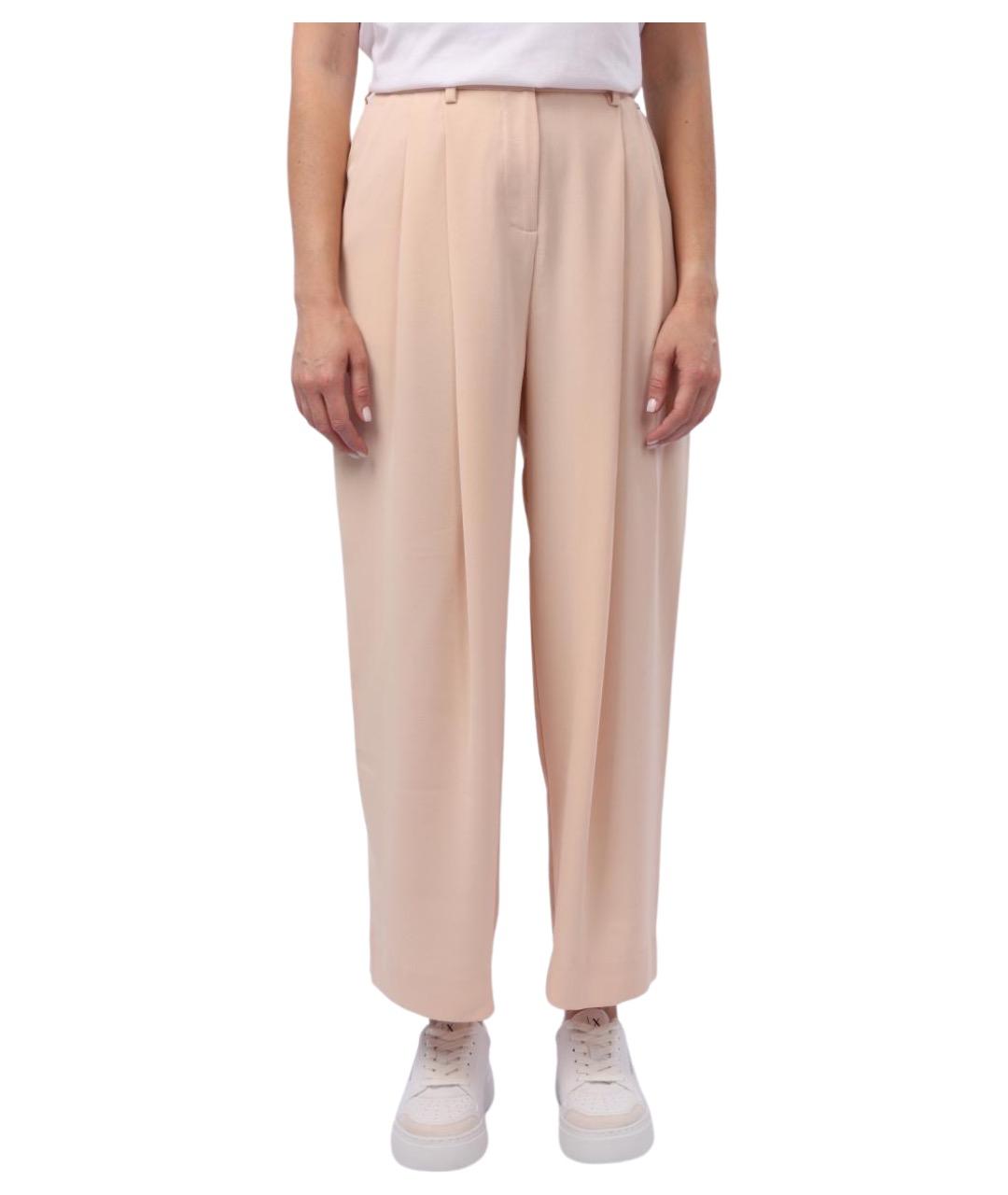 ARMANI EXCHANGE Розовые прямые брюки, фото 1