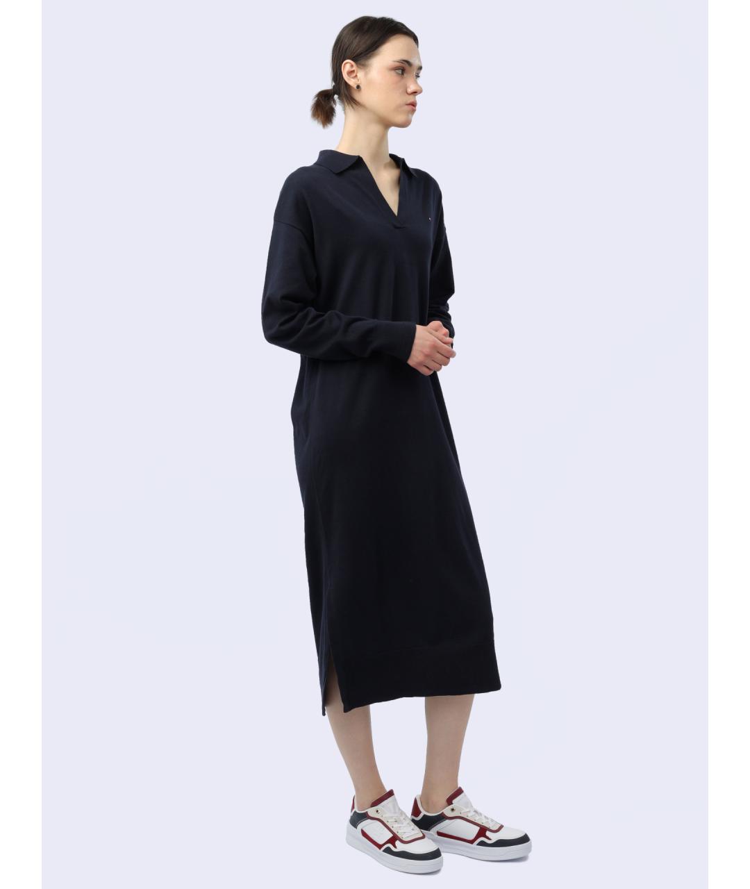 TOMMY HILFIGER Синее повседневное платье, фото 5